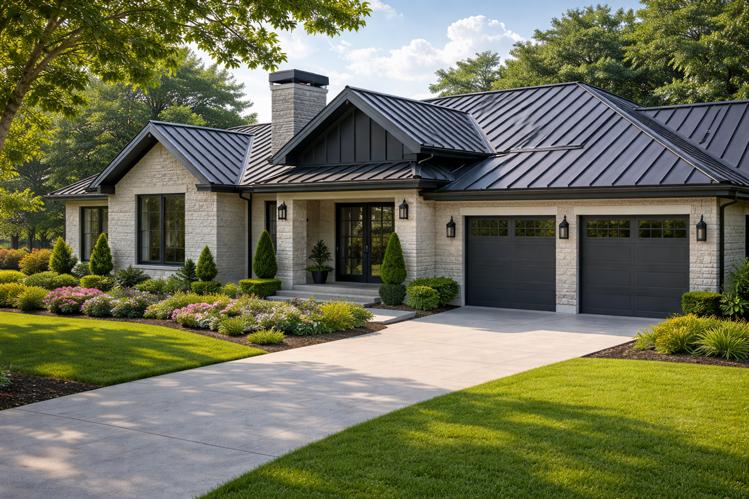 Jacksonville AL roofing contractor installing metal roof